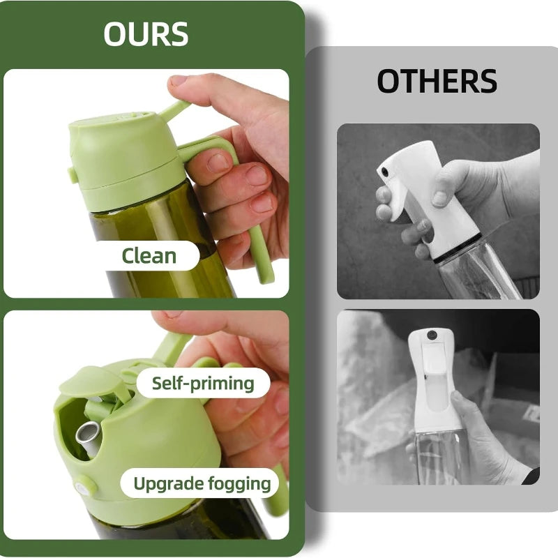 Oil Bottle Oil Spray for Cooking Household Kitchen Spray Olive Oil Barbecue Fat Control Food Grade Spray Pot Kitchen Gadgets