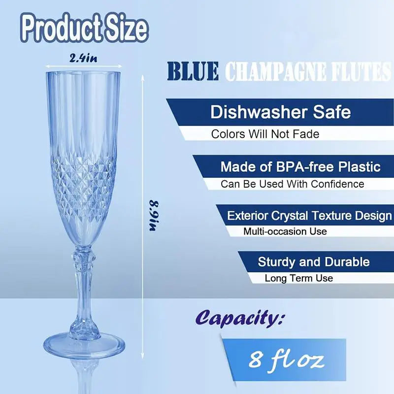 ●1Pcs Transparent Champagne Goblet High Legged Wine Glasses Cocktail Red Wine Brandy Glasses Drinkware Party Bar Wedding Gift