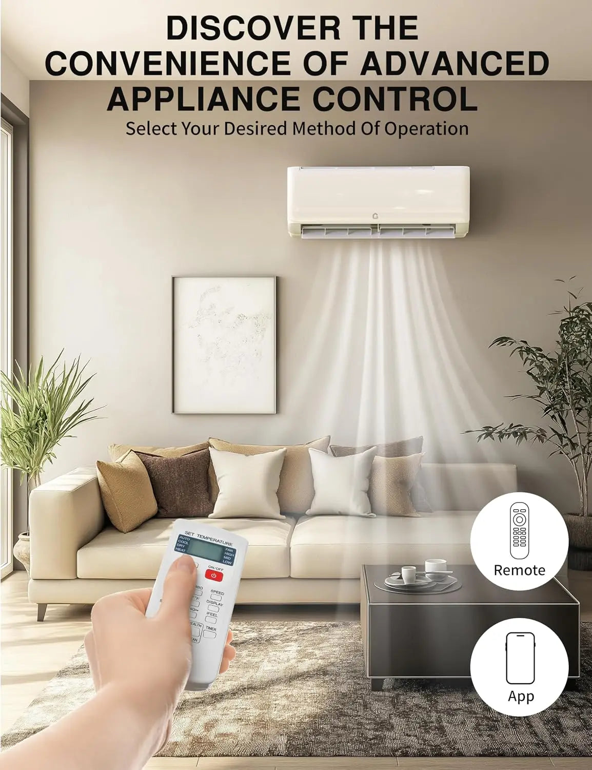 12000 BTU Mini Split Air Conditioner, 230V 22 SEER2, Ductless Mini Split AC/Heating System Cooler up to 750 Sq. Ft,, Customized