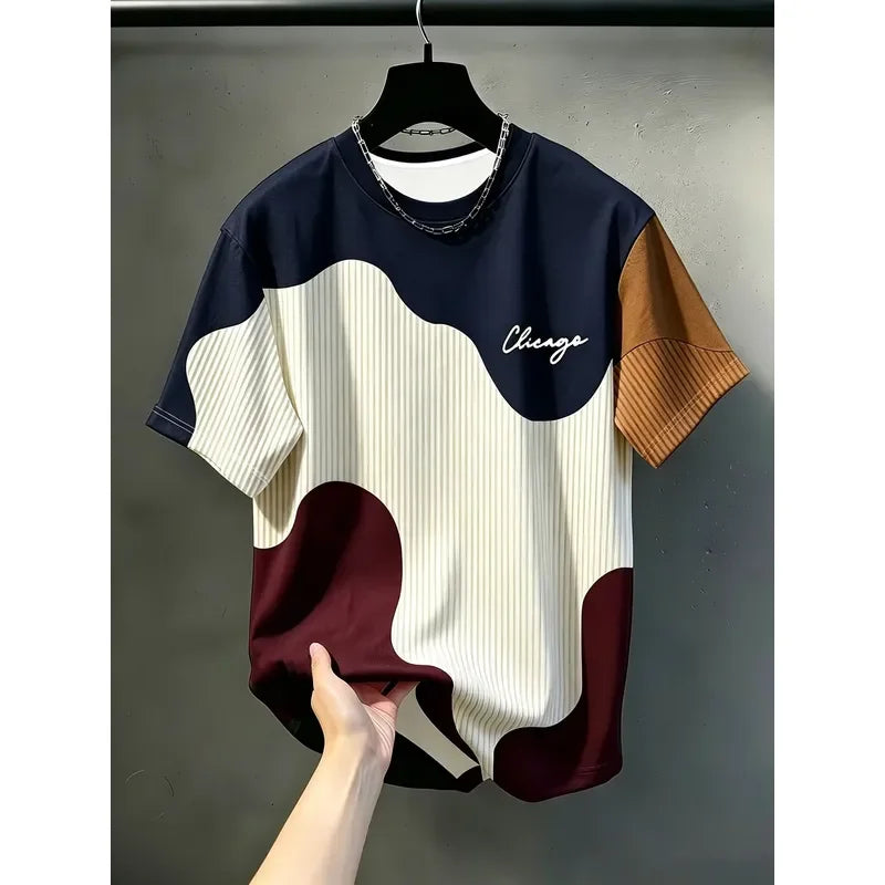 3D Printed 2026 Summer Men T Shirt European Style Soft Breathable Round Neck Casual Sports Outdoor Tee Top Fashion New