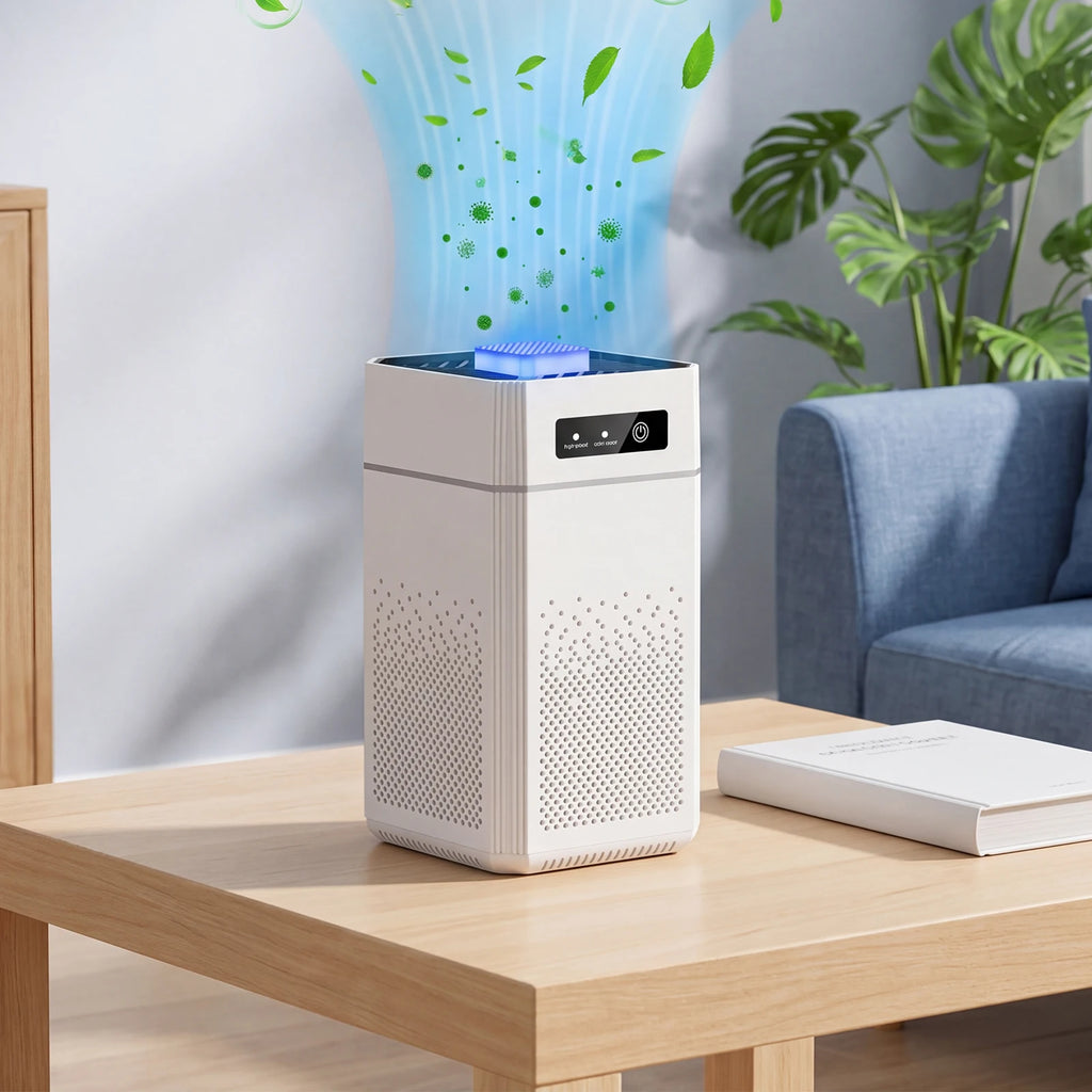 Adjustable Odor Eliminator 3 Modes Household Silent Purifiers Intelligent Indoor Negative Ion Purifier for Home Bedroom Pet Room