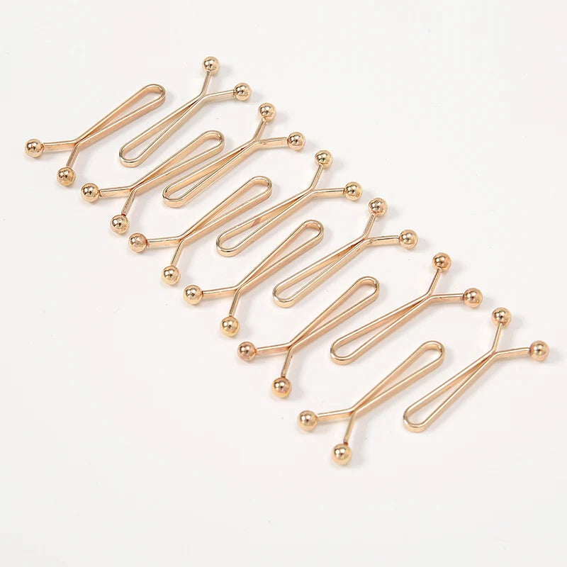 12pcs Women's Scarf Clips Hijab Pins Silk Scarf Pins U-Shaped Brooch Pins Jeans Skirts Detachable Buckle Adjustable Sleeve Clip
