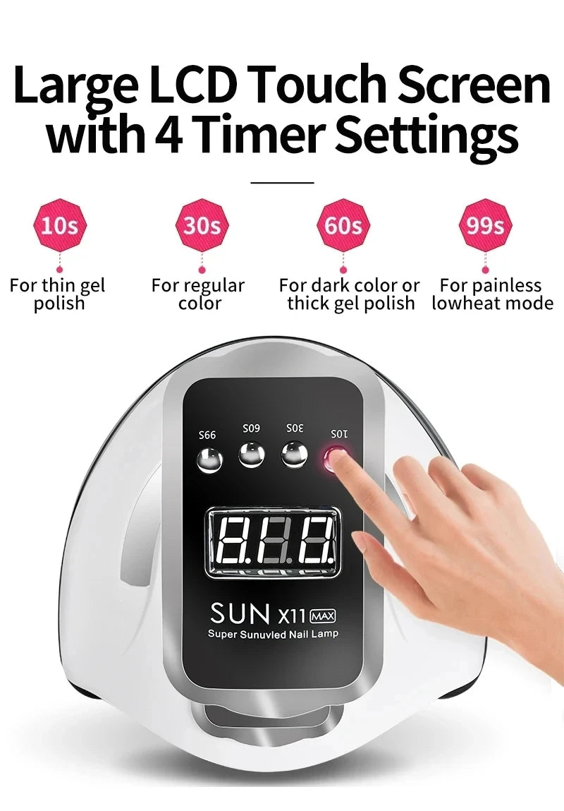 Professional Nail Dryer Lamp Infrared Sensor LED Manicure Lamp for Quick Curing All UV Gel Nail Polish Nail Drying Salon Tools