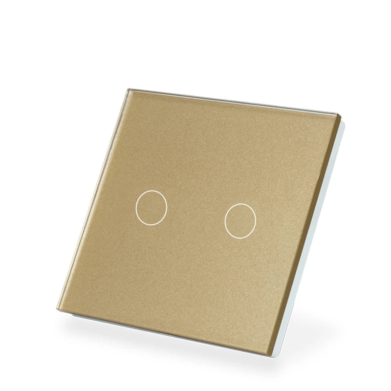 LOUYSGEN Wifi Smart Switch 1Gang 2Gang 3Gang Wall Light Switch Neutral Wire Glass Tuya APP Compatible Smart Life Alexa