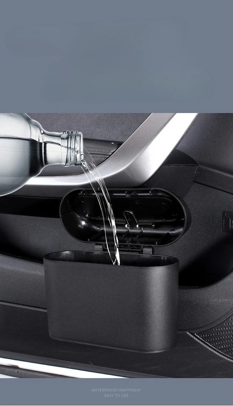 Car Door Trash Can Hanging Garbage Bin for Vehicle Large Capacity Side Storage Box Universal Car Organizer for Interior Removabl