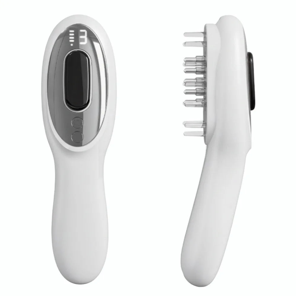 High Frequency Vibration Hair Growth Massage Comb Hair Oil Dispenser Electric Design Red Light Comb 3 Modes Oil Applicator