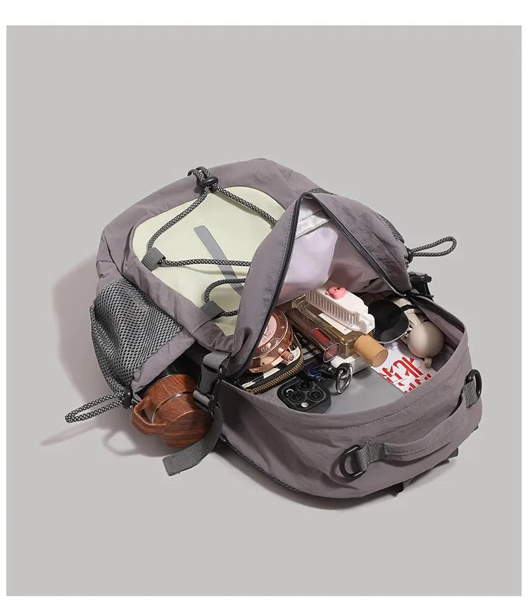Small Outdoor Travel Backpack for Women, Lightweigh Waterproof Hiking and Mountaineering BackpackJunior High School Bag Student