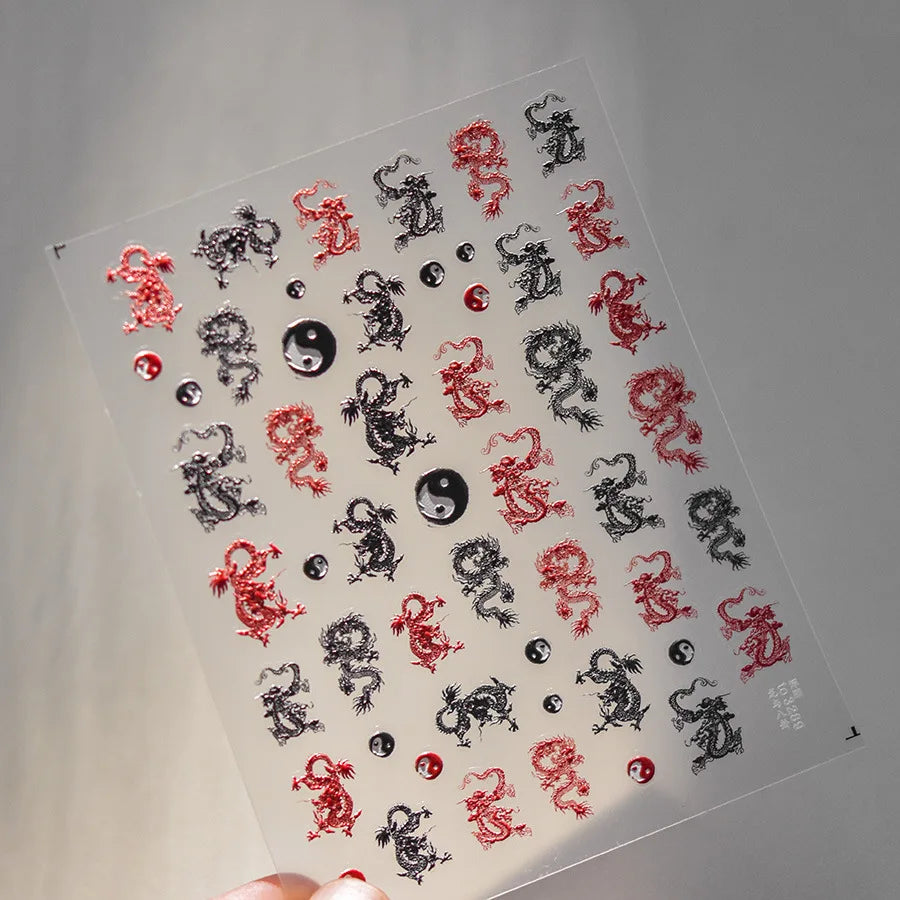 1pcs 5D Kawaii Penguin Nail Stickers Cartoon Animals Self Adhesive Nail Art Decorations Sticker Manicure Decals DIY Accessories