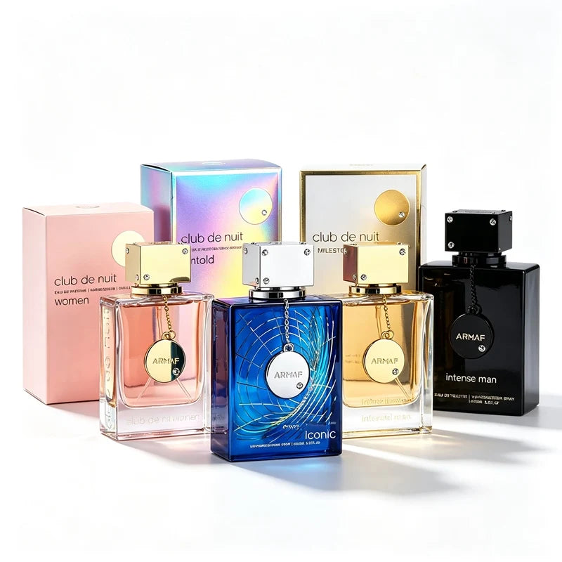 105ml Men Women Perfume Spray Long Lasting Fragrance Woody Floral Scent Square Glass Bottle With Gift Box 5 Colors Optional