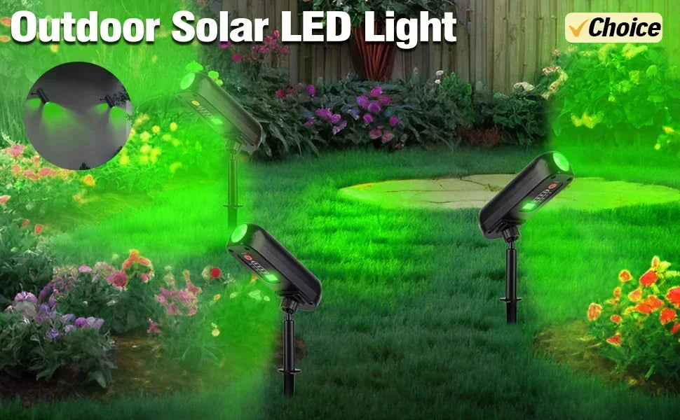Solar Outdoor Lights New Garden Lamps Powered Waterproof Landscape Path for Yard Backyard Lawn Patio Decorative LED Lighting