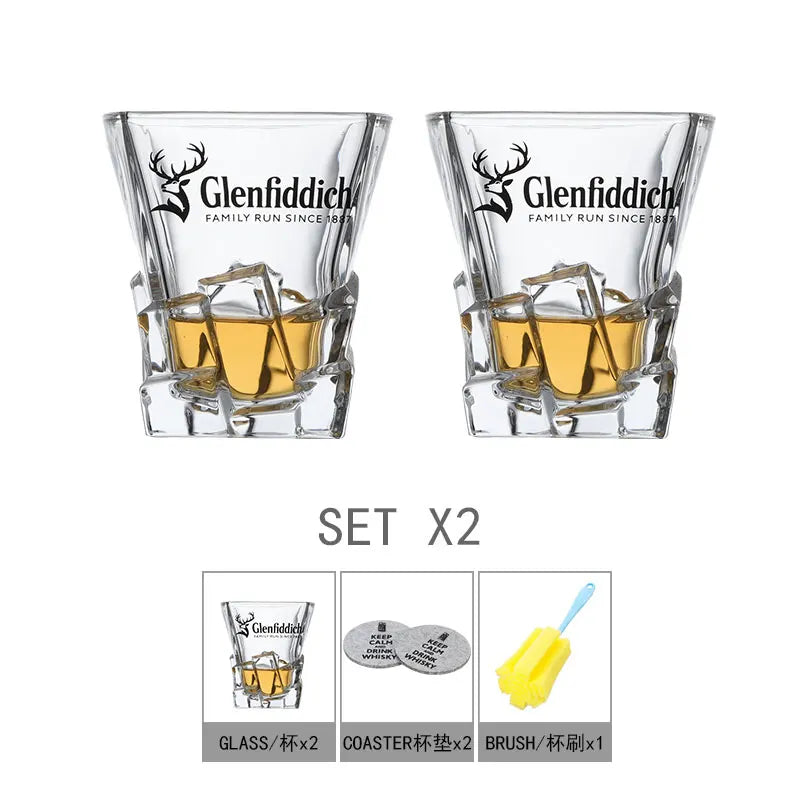 Fashion Whiskey Glasses, Scotch Whisky, Bourbon, Cocktails, RUM, Durable Whiskey Glasses