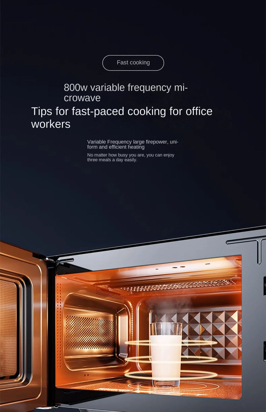 220V Midea Frequency Conversion Microwave Oven Integrated Machine Micro Roasting Level 1 Energy Efficiency Light Wave  New BDC