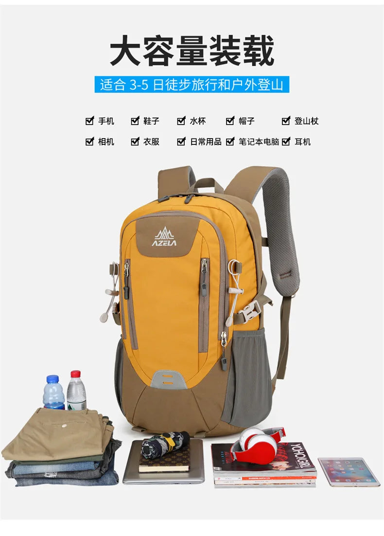 Outdoor Hiking Backpack for Women and Men Nylon Waterproof Travel Backpacks High Quality Mountaineering Camping Sports Bag