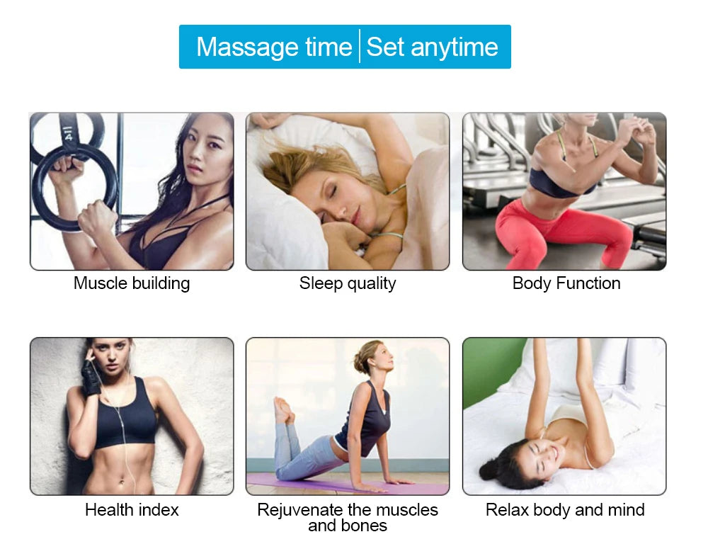 TENS Pulse Digital Muscle Massager 16 Modes 4 Outputs EMS Muscle Stimulation Digital Massage Relax Slimming Machine