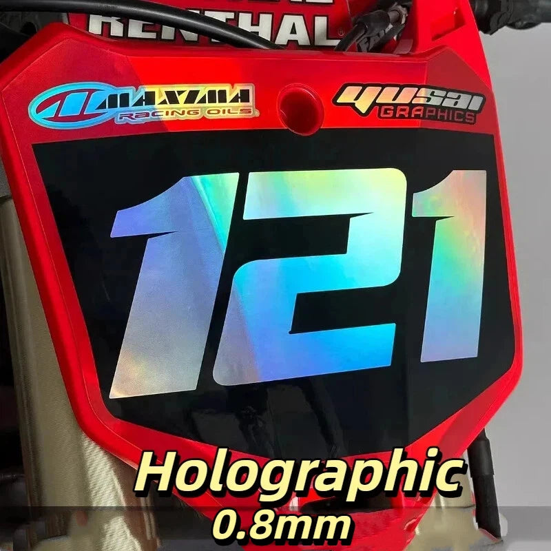 For KTM 2011-2024 Motorcycle Team Graphics Decals SX SXF XCF EXC EXCF XCW Glossy Holographic Background Sticker Kit