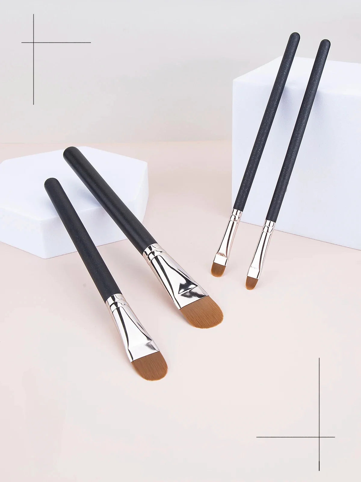 4 Types Sizes Upgraded Ultra-thin Foundation Concealer Makeup Brush Professional Liquid Foundation Cream Concealer Make-up Tool