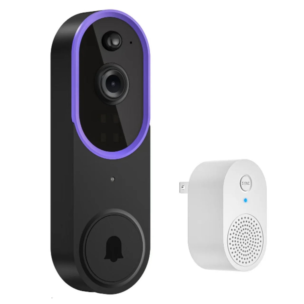 1080P Video Doorbell Camera 2-Ways Audio Wireless Doorbell WiFi Smart Door Bell Night Vision Intercom Doorbell Home Door Bells