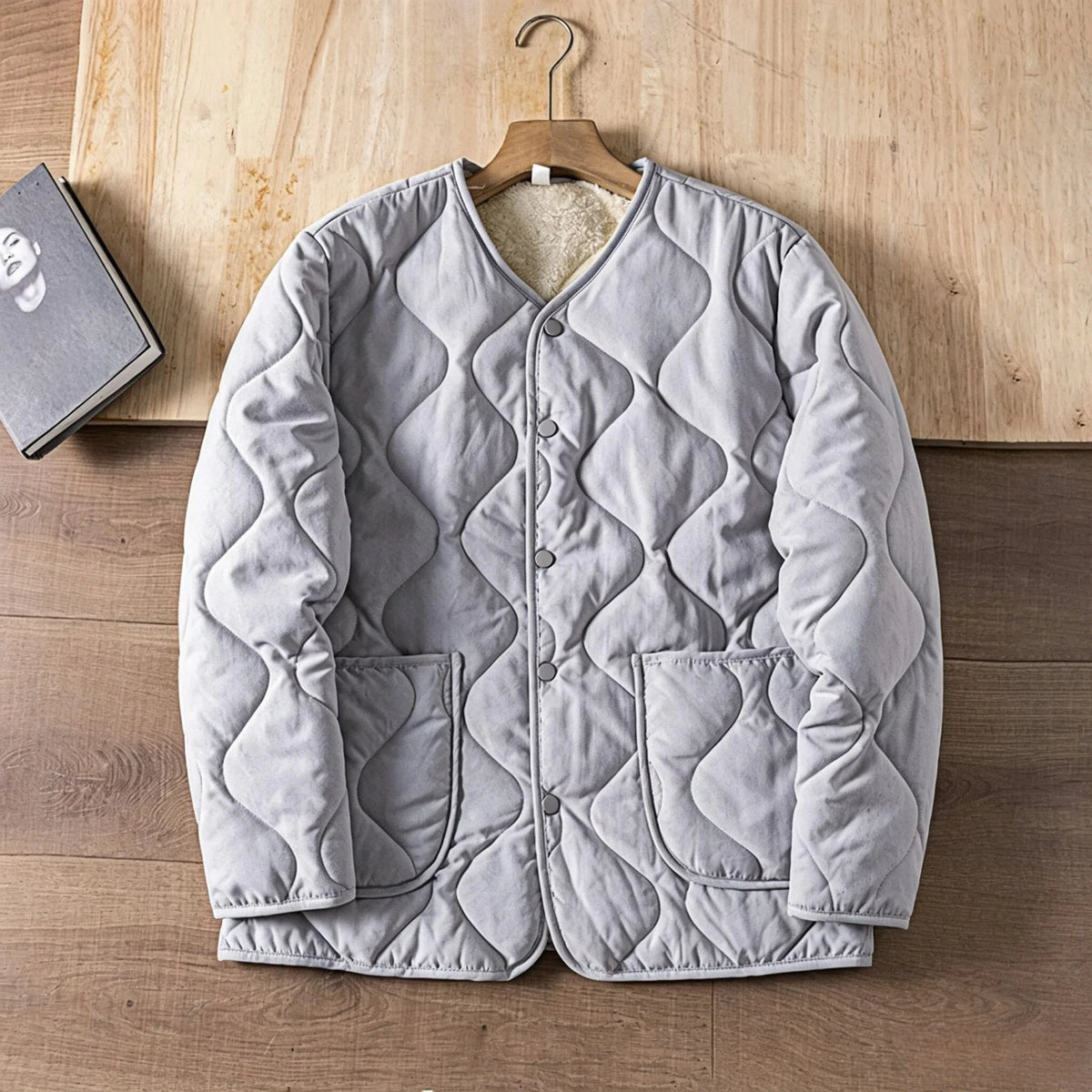American Retro Short Padded Jacket Men 2026 Thick Warm Workwear Style Loose Casual Winter Coat Jacket for Man