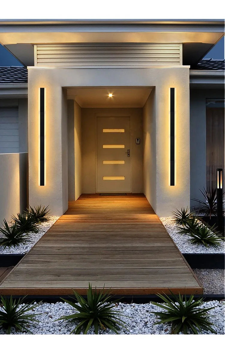Outdoor Wall Light Garage Door Garden Decoration Porch Lamp Front Door Decor Lights IP65 Waterproof Anti-Water Wall Lighting