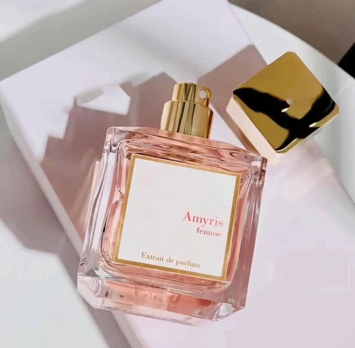Amyris Femme Women’s Perfume 70Ml,Layered Woody Floral Fragrance,Lemon Blossom, Pear Accord、Amyris Oil, Musk, Amber Accord，Square Clear Glass Bottle With Gilded Cap, White And Gold Gift Box，As Premium Gift
