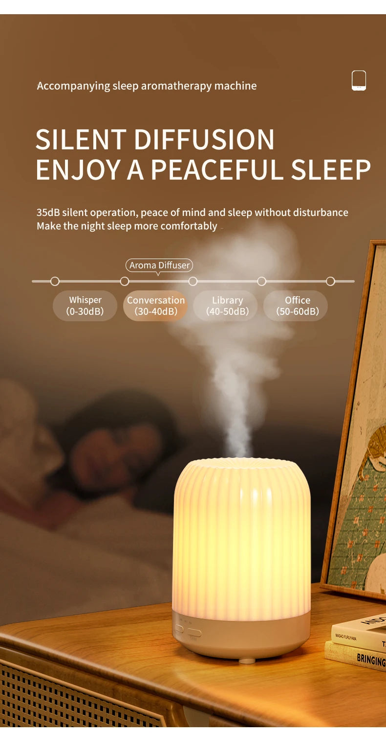 Home Essential Oil Humidifier Aromatherapy Machine Smart  Automatic Perfume Machine Bedroom Diffuser Night Light Humificador