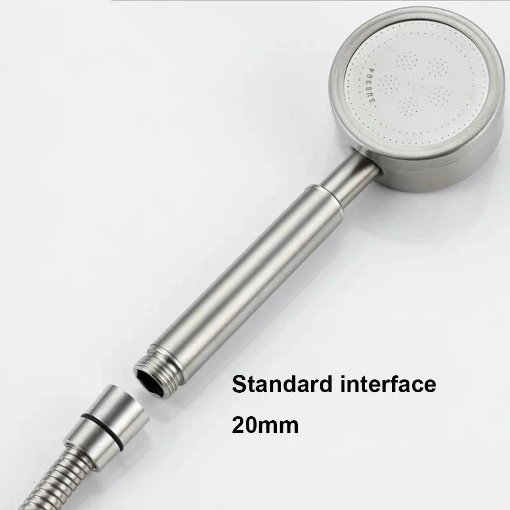 304 Stainless Steel Shower Head,Handheld Bath Rainfall Shower,High-pressure Shower Head For Home Use Faucet Bathroom Accessories