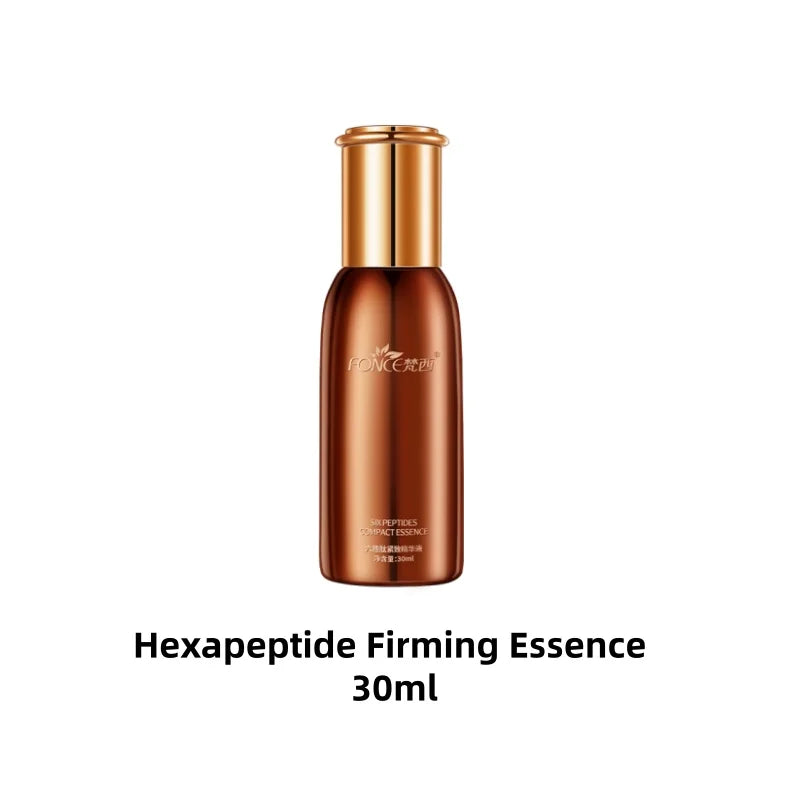 5PCS FONCE Hexapeptide Firming Anti-aging Beauty Set Contains Facial Cleanser Serum Toner Anti-Wrinkle Cream Women Face Care Kit