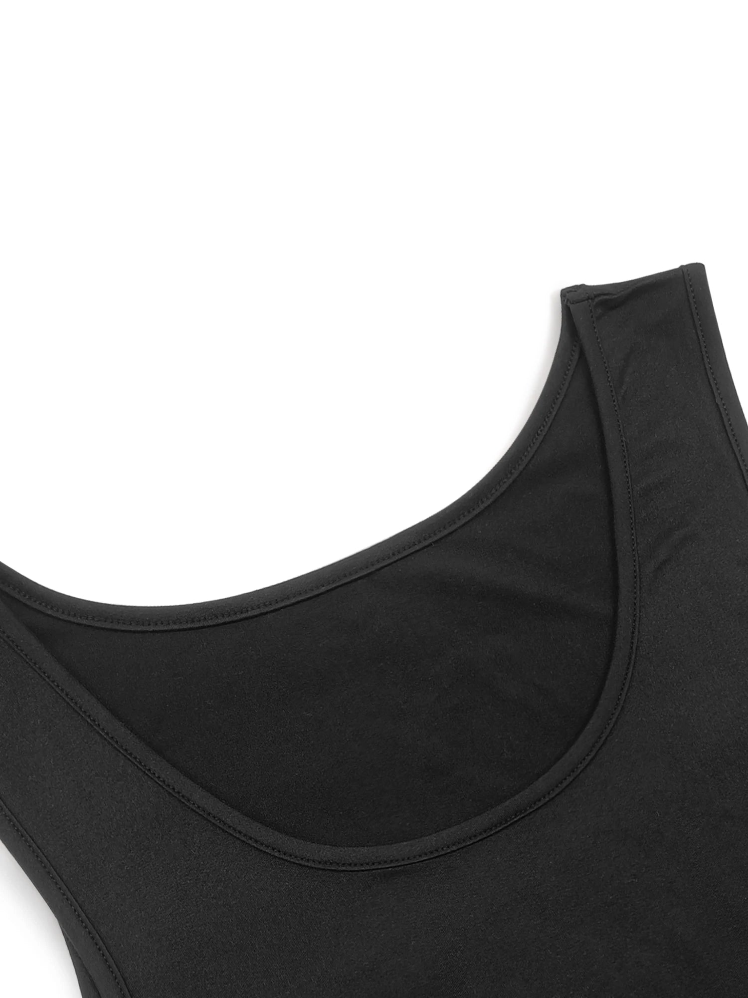 American Retro Sexy Solid Color Sleeveless A-Line Tank Dress Loose Mini Crew Neck T-Shirt Dress Summer Daily Wear