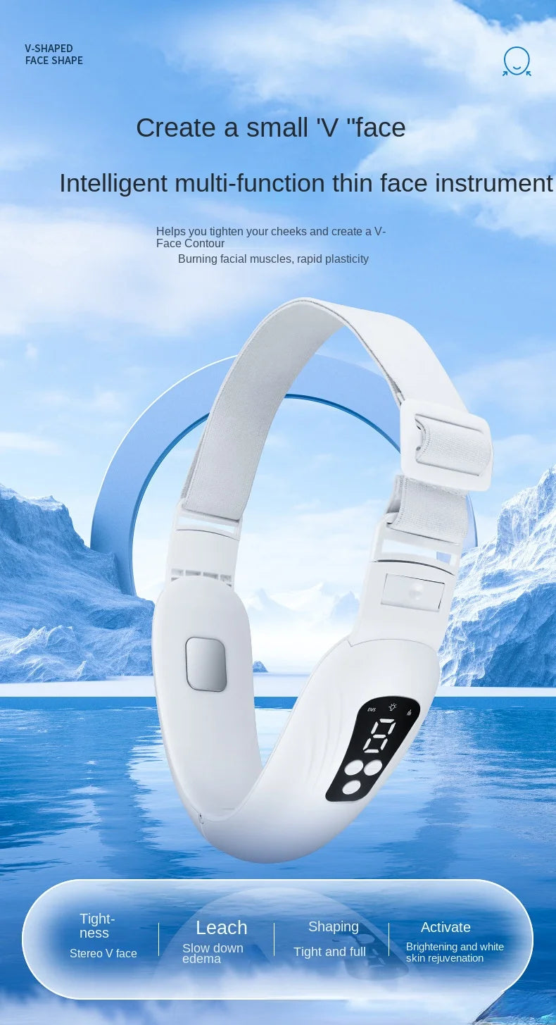 EMS V Line Shaper Face Slimming Massager Electric Facial Lifting Firming Tool Chin Cheek Tightening Beauty Device