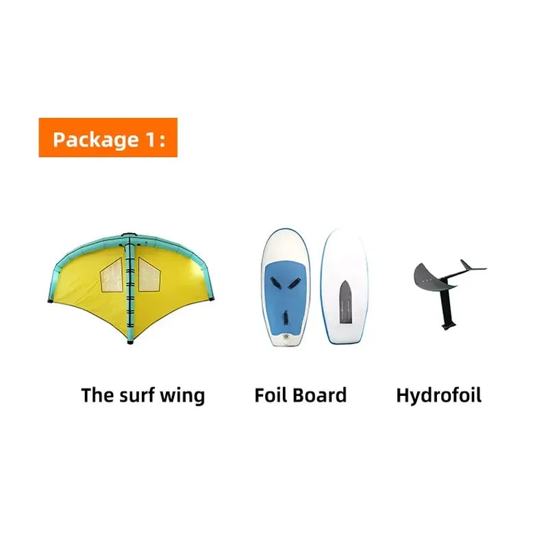 Inflatable SUP Wing Surf Board Portable Stand Up Paddle Surfboard Outdoor Lake Sea Beach Wing Surfing Water Sports Equipment