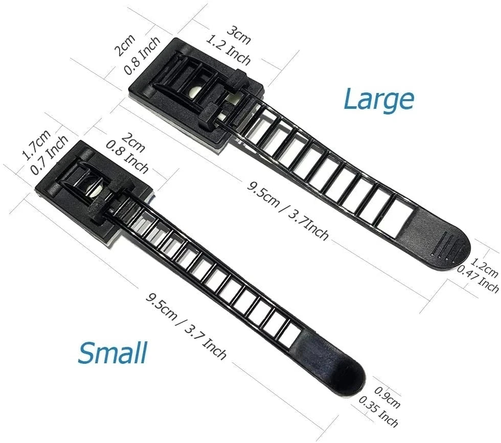 Desk Cable Management Set Self Adhesive Cable Clips Adjustable Cord Holder Headphone Stand USB Charger Protective Cover