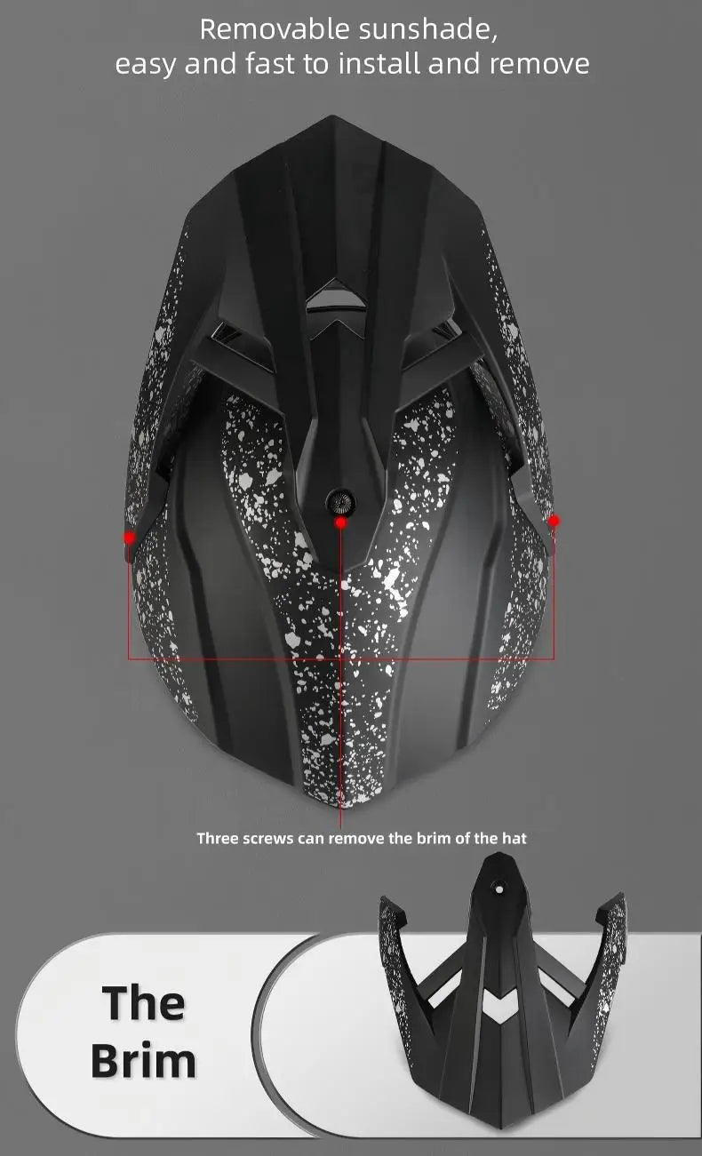 Vgv's Latest Buy One Get Three Free Welfare Helmet, Dot Certified Off-Road Motorcycle Helmet, Abs Shell Three-Layer Protection
