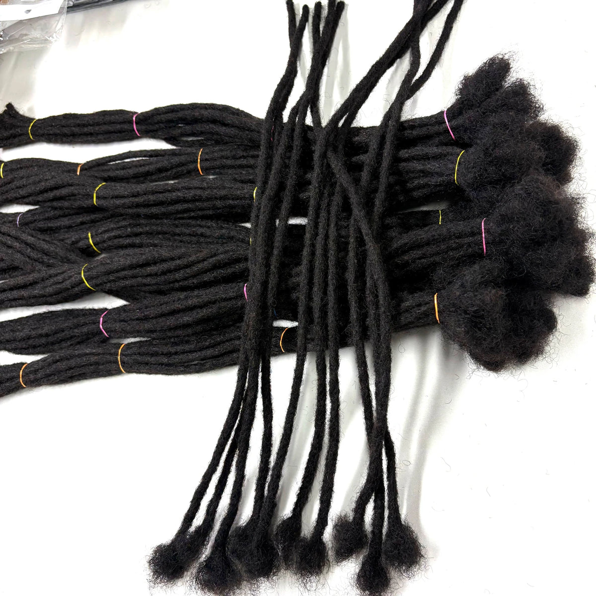 6-20inch 0.6cm Regular Loc Extension Human Hair 50 Strands Full Handmade 100% Human Hair Loc Dreadlock Extension for Men Women