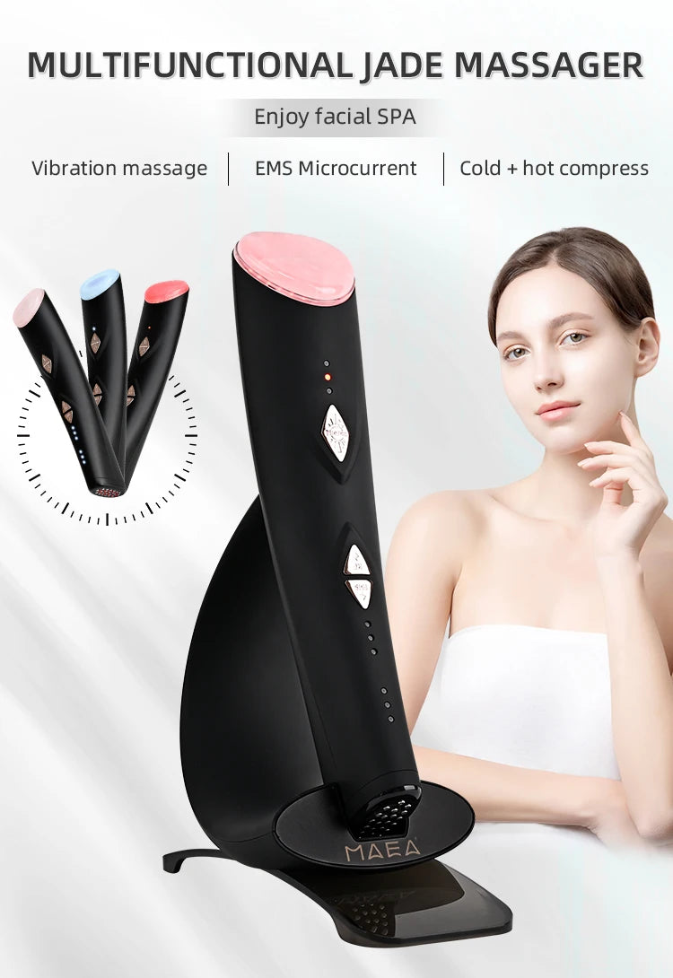 Lesen beauty Multifunction Skin care Device Pro Hot Compress Skin Care LED Light Therapy EMS Face Lifting Beauty Massager beauty