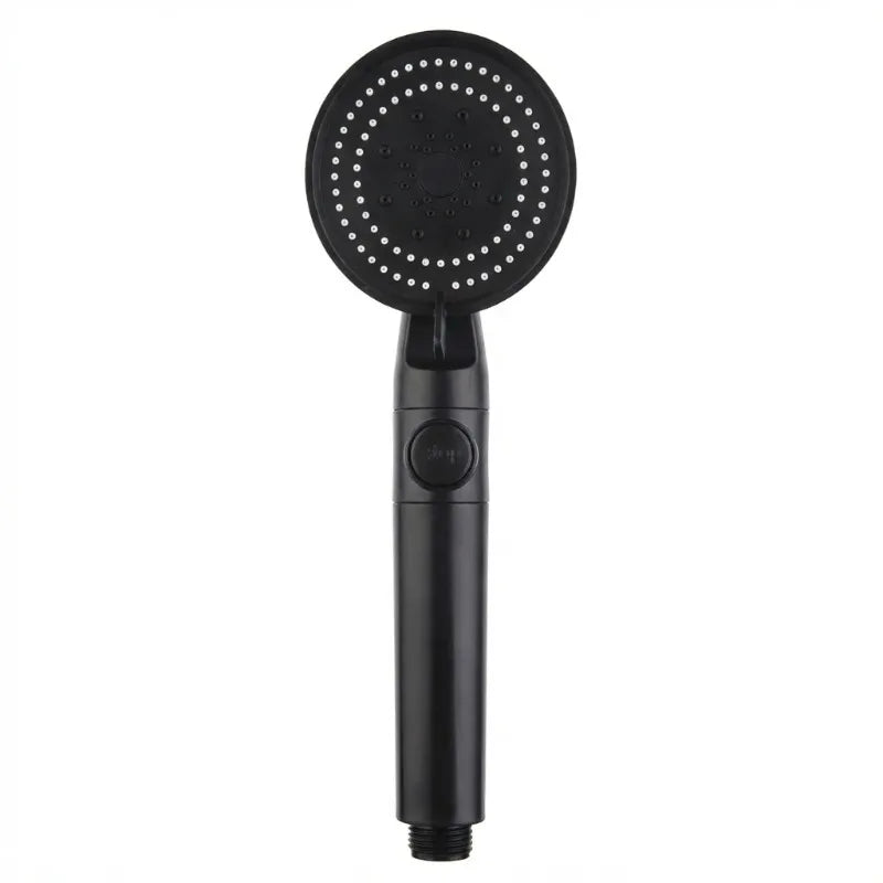 Adjustable High Pressure Shower Head 5 Modes Water Saving One-Key Stop Spray Nozzle with Hose - Bathroom Shower Accessories