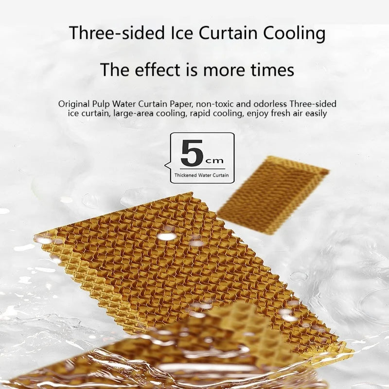 3-in-1 Portable Evaporative Air Cooler 25L Large Water Tank Cooling Fan with Remote Control for Home Office Workshop 110V/220V