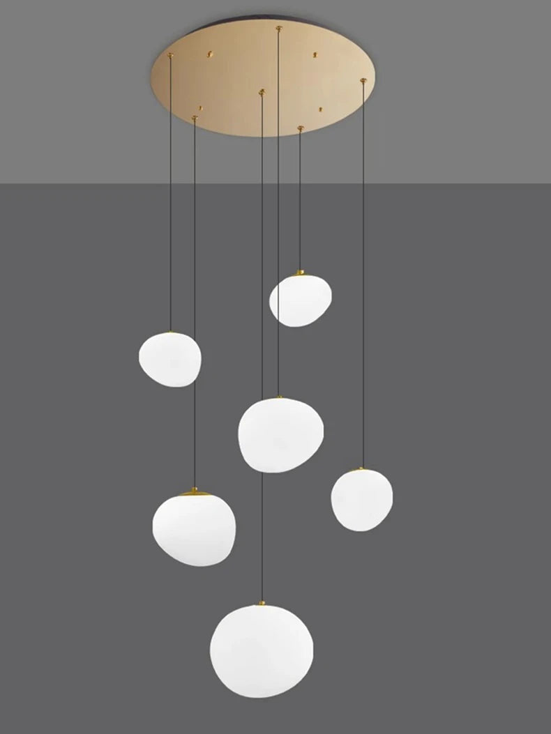Modern Stair Chandelier Pendant Lights Indoor Lighting Ceiling Lamp Hanging Light LED Chandeliers for Living Room Indoor Lightin