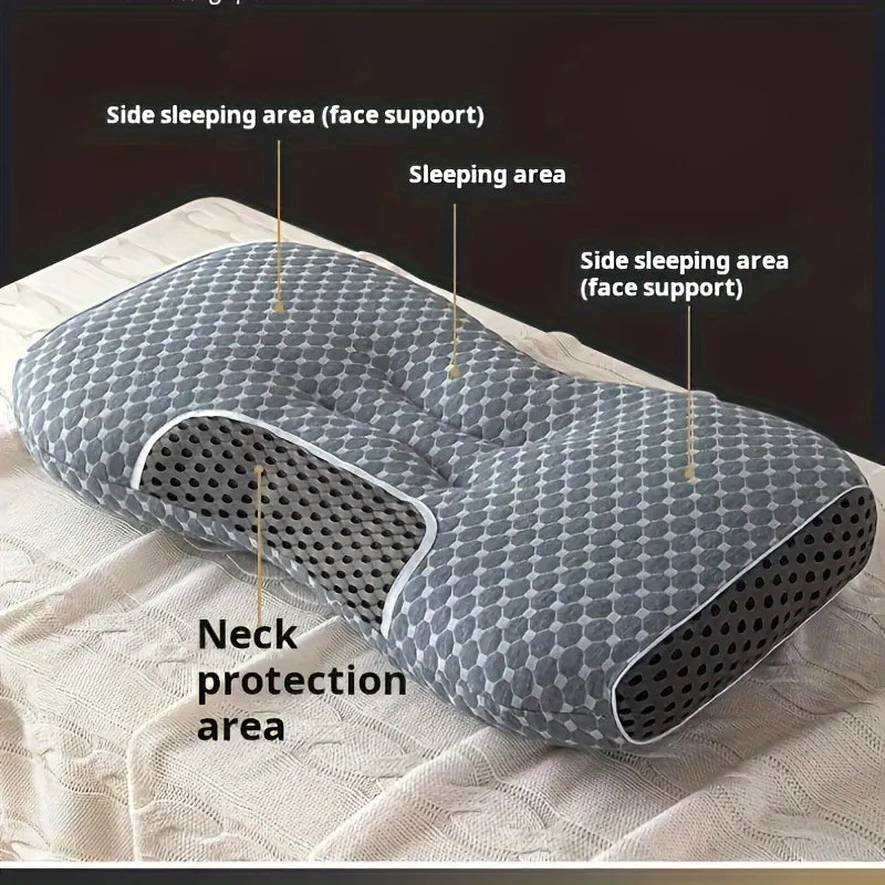Home neck pillow hotel soft pillow, deep sleep pillow, white bed pillow, four-season bedding