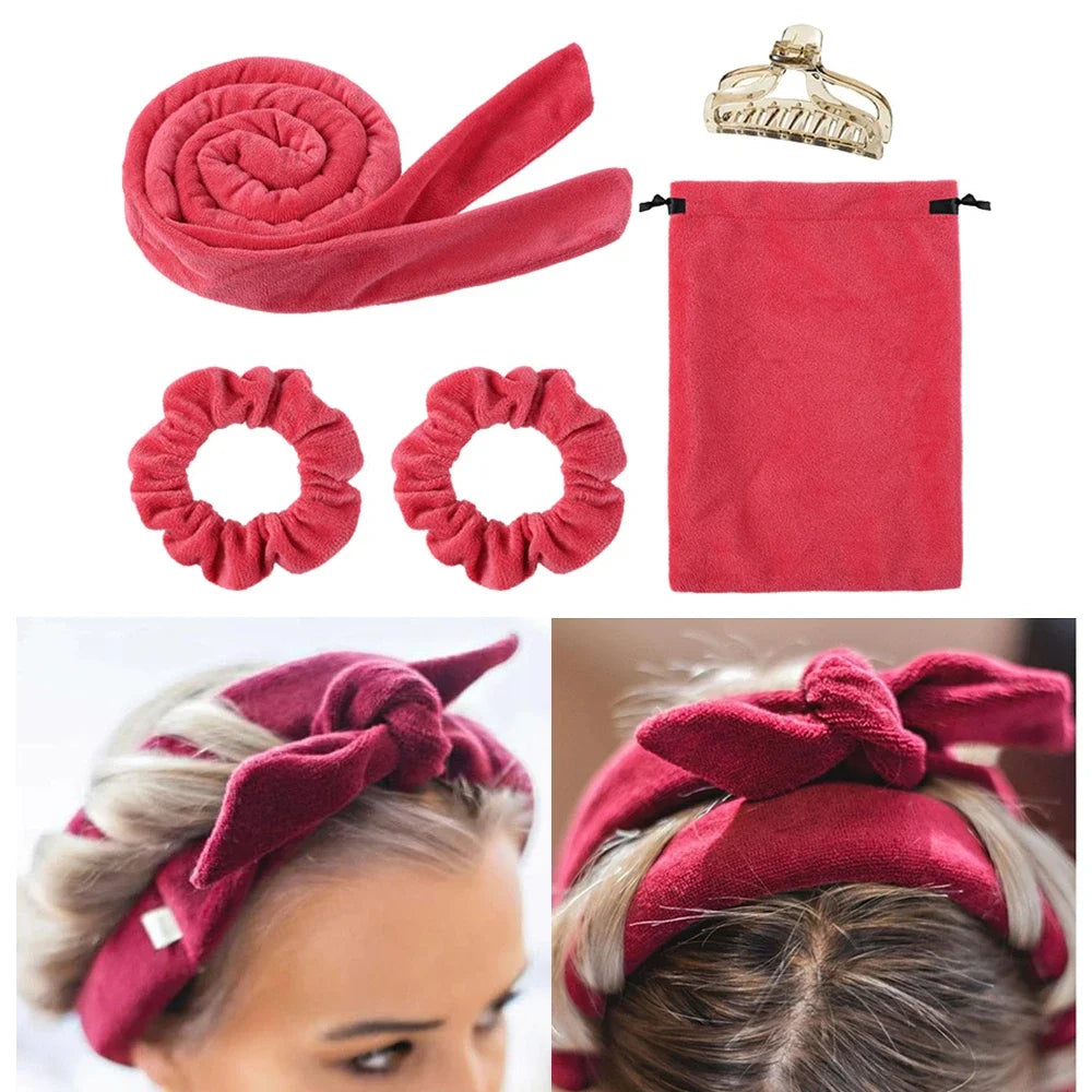 NEW Heatless Curling Rod Headband No Heat Hair Curlers Silk Curls Lazy Hair Rollers Soft Sleeping Headband Hair Styling Tools