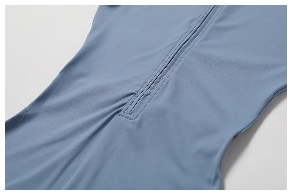 Summer Zipper Workout Jumpsuit Sports Overalls Women Gym Clothing Running Fitness Suits Gym Tracksuit Short Sportswear Yoga Set