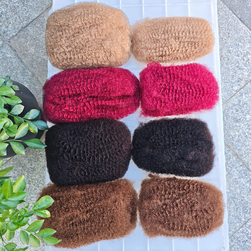 4C Afro Kinky Curly Bulk 10-18Inch 30g/50g Pack Crochet Human Hair Extensions No Weft Brazilian Remy Bulk for Locs Braiding Hair