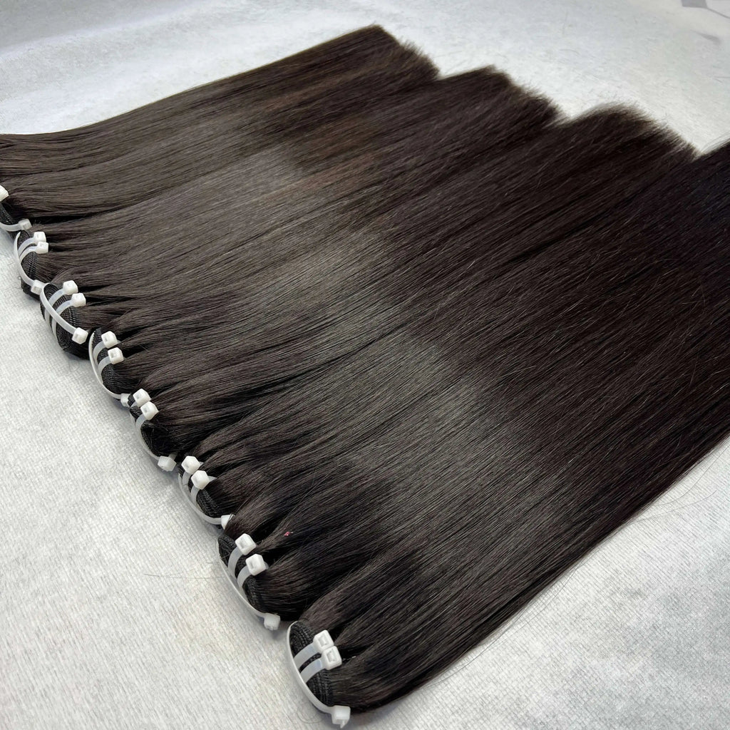 SUPER SALE 100% Unprocessed Human Hair Bone Straight Bundles Virgin Hair Extension Factory Wholesale
