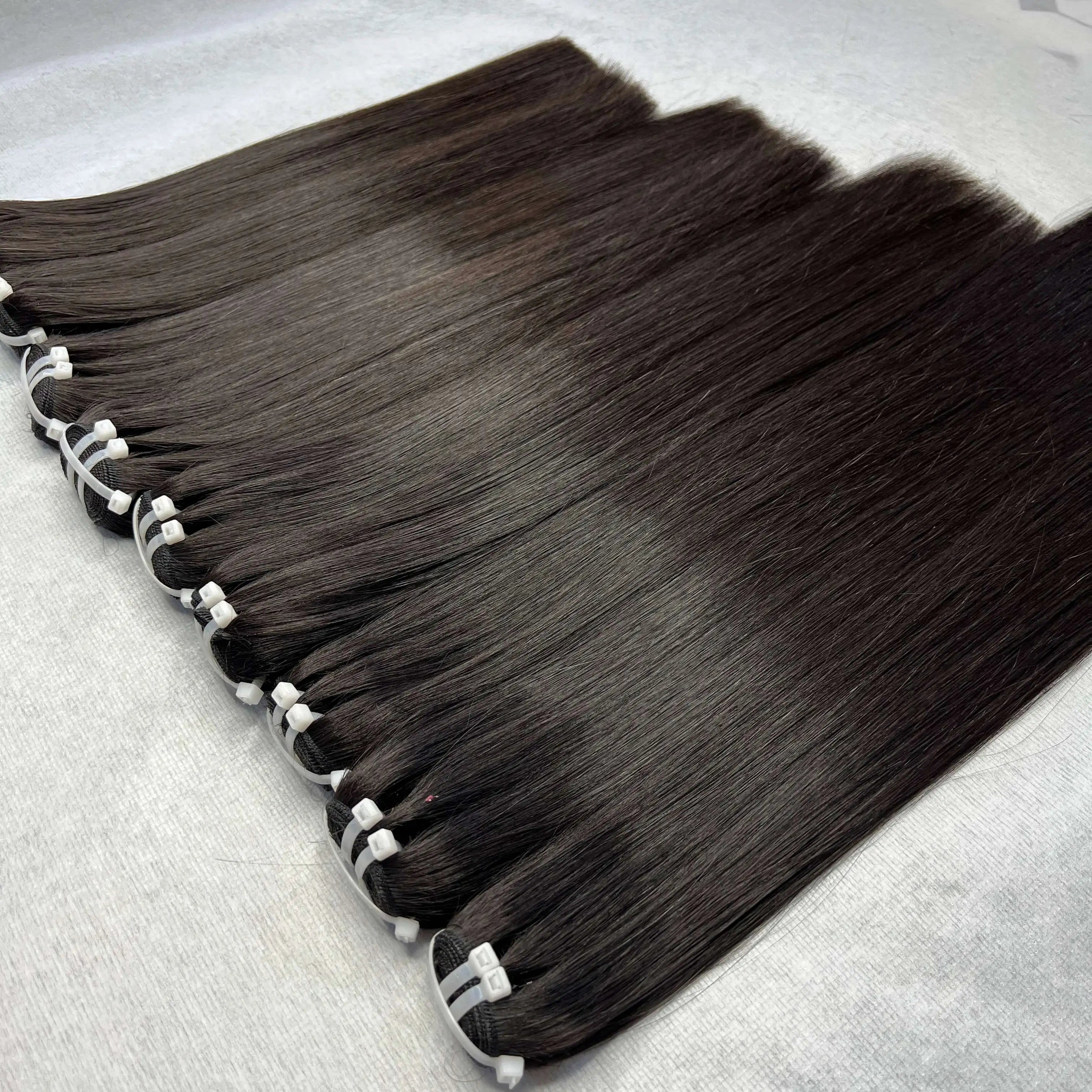 SUPER SALE 100% Unprocessed Human Hair Bone Straight Bundles Virgin Hair Extension Factory Wholesale