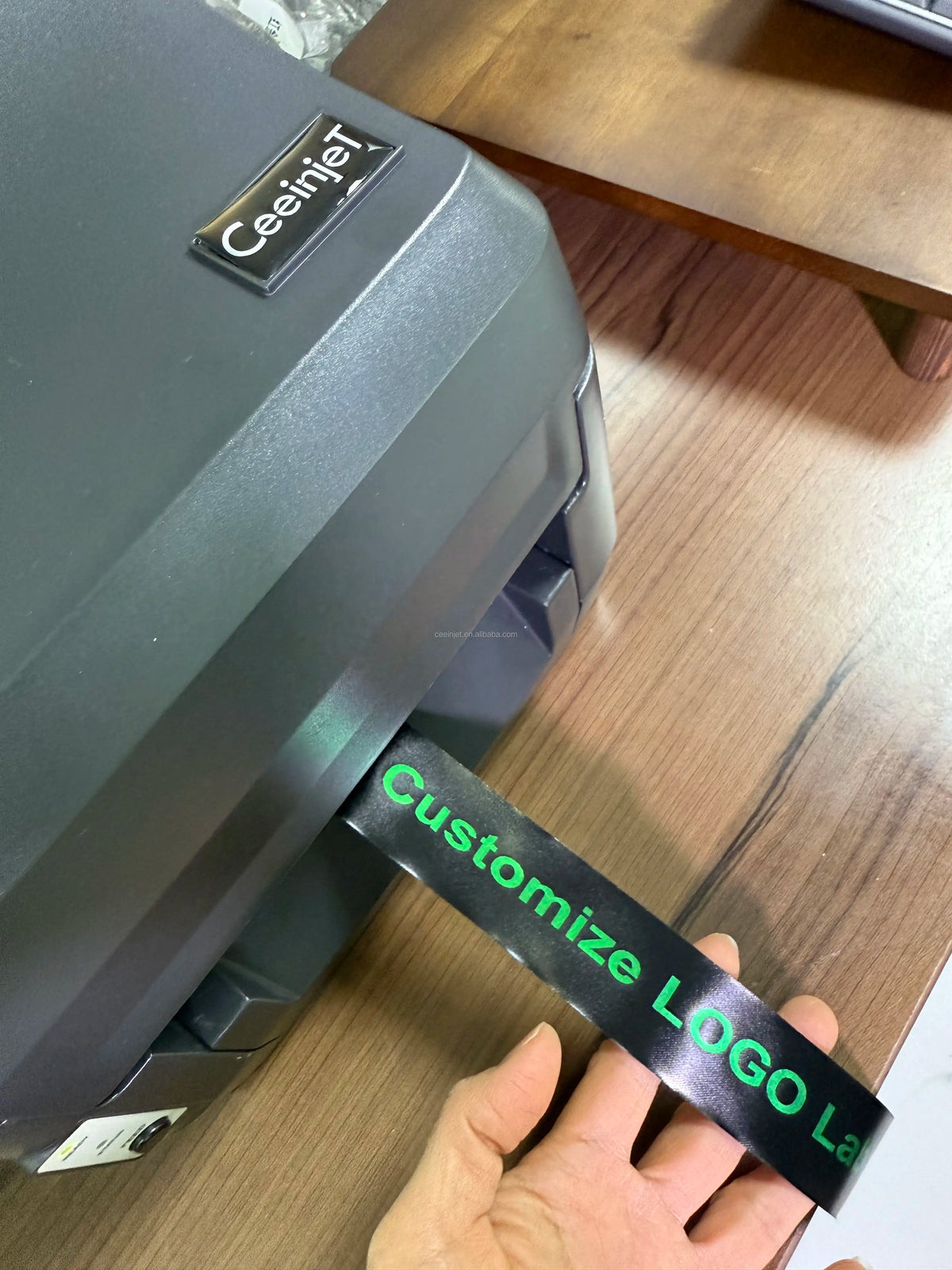 Commercial Automatic Digital Mini Satin Ribbon Printer Machine 203dpi Waterproof Label Home School Cloth Name Tag Gift