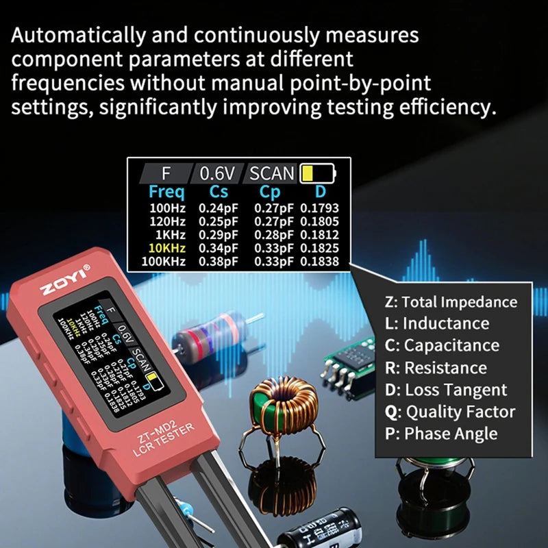 -MD2 Digital Smart Tweezer Meter for Resistance Capacitance Inductance Intelligent Digital Tweezers Calibration Board