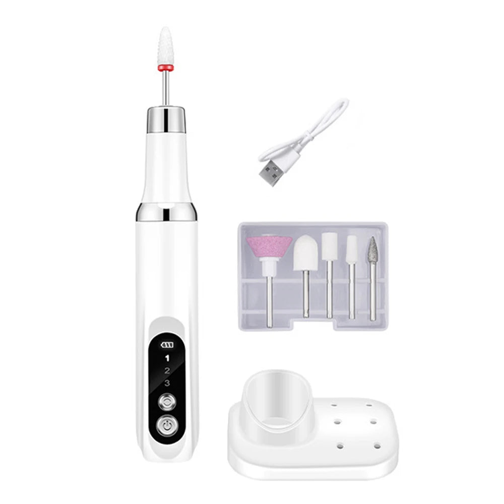 Professional Electric Nail Drill Machine 15000RPM Portable Manicure Pedicure Set for Acrylic Gel Nails New Nail File Tool