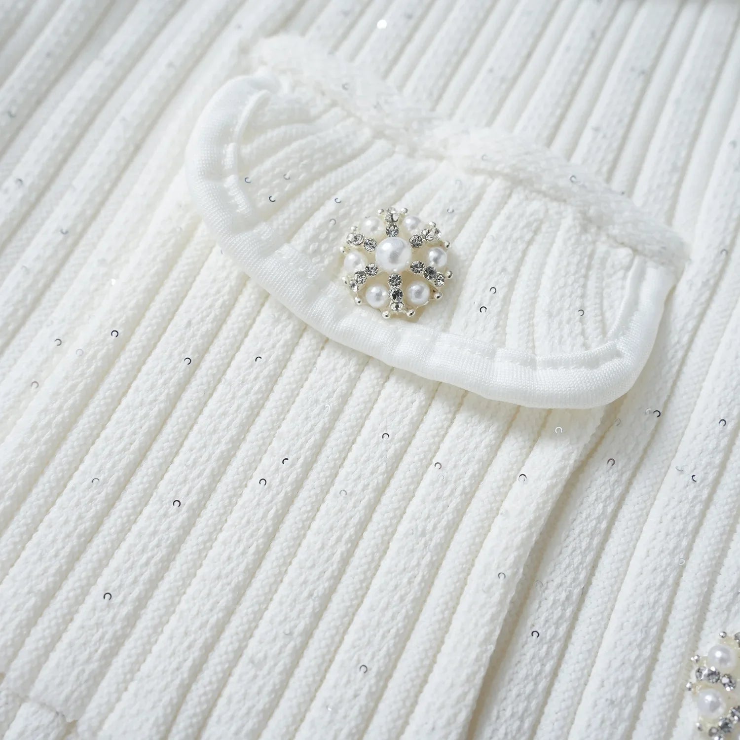 Brand Designer Polo Knitted Dress Women Summer Short Sleeve Single Breasted Flower Button Knitting Sweater Mini Dresses