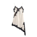 KONDALA 2026 Spring Summer Lace Patch Work Women Dresses Fashion Brown Wedding Guest Dress For Women Elegant Chic Ladies Dresses