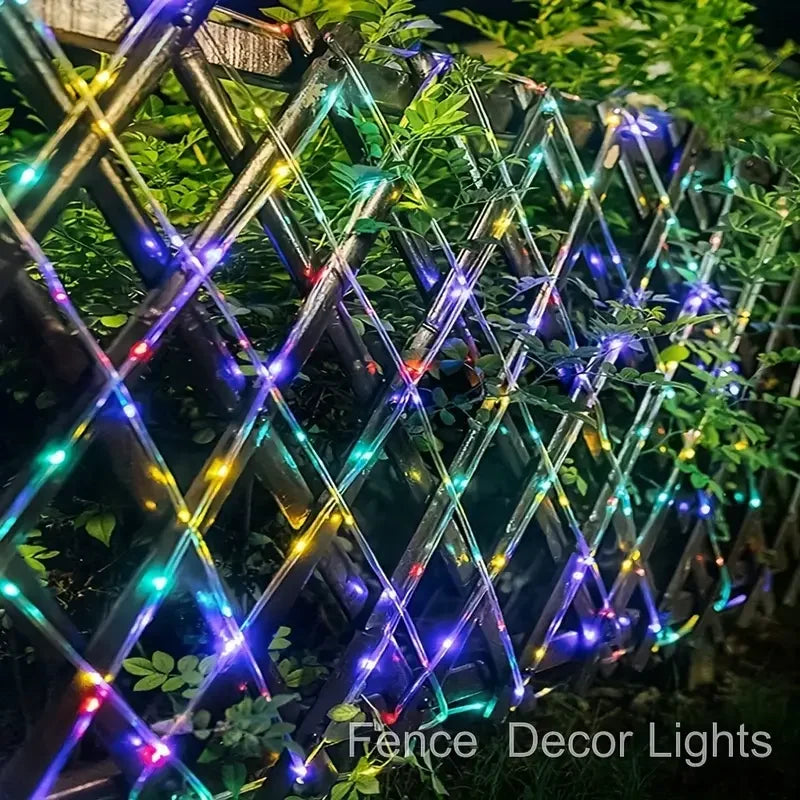 Solar String Tube Light PVC Soft Tube Outdoor Waterproof Copper Wire Light Courtyard Garden Decoration Atmosphere Flashing Light