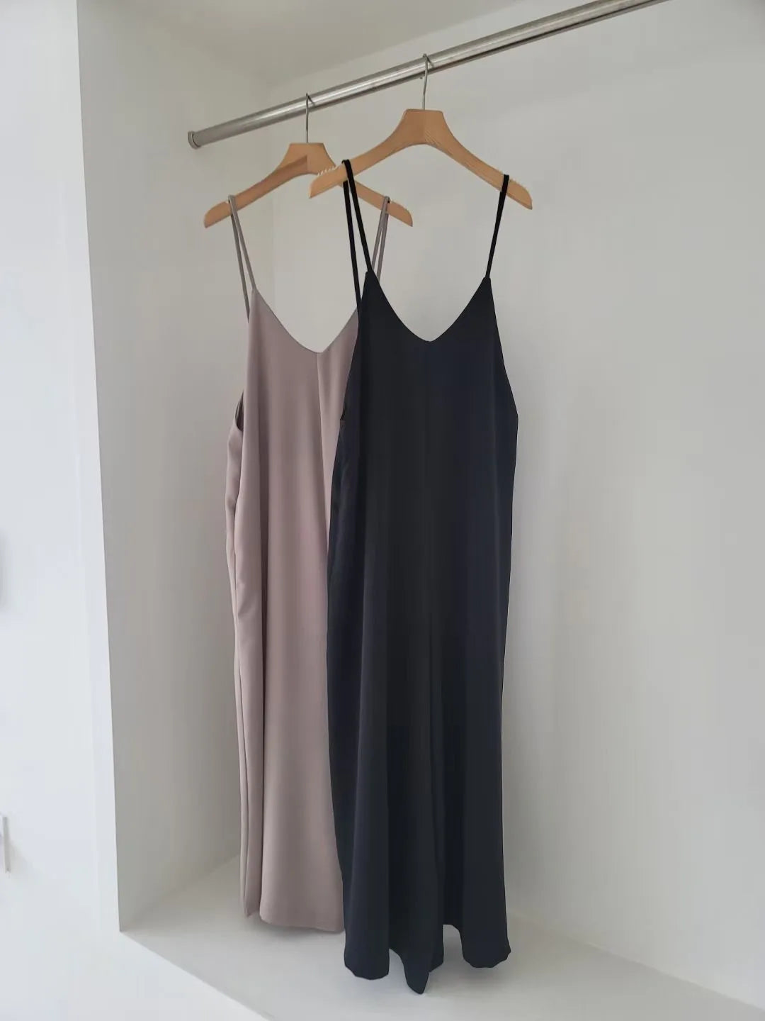 Versatile Loose Fit Slimming Shoulder Strap Pants Casual Pants Jumpsuit 2 Colors Drapey Comfortable Mid-aged Women's Pants